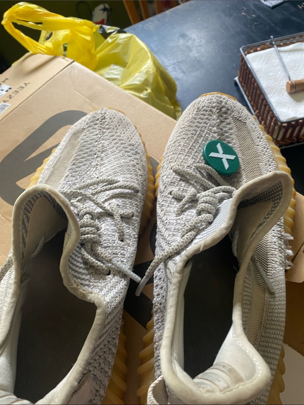 Adidas Yeezy boost 350 V2 size 12 cloud white non reflective